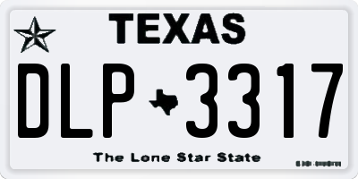 TX license plate DLP3317