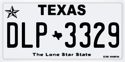 TX license plate DLP3329