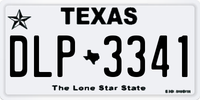 TX license plate DLP3341