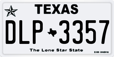 TX license plate DLP3357