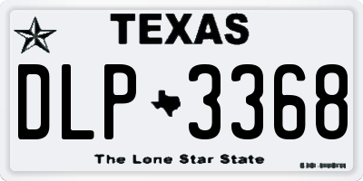 TX license plate DLP3368