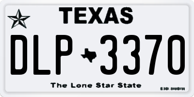 TX license plate DLP3370