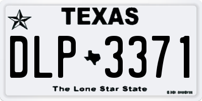 TX license plate DLP3371