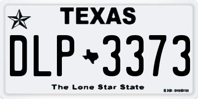 TX license plate DLP3373