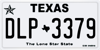 TX license plate DLP3379
