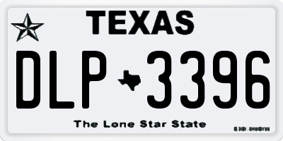TX license plate DLP3396