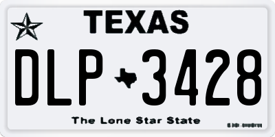 TX license plate DLP3428