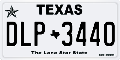 TX license plate DLP3440