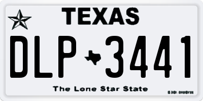 TX license plate DLP3441