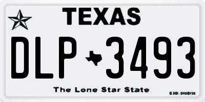 TX license plate DLP3493