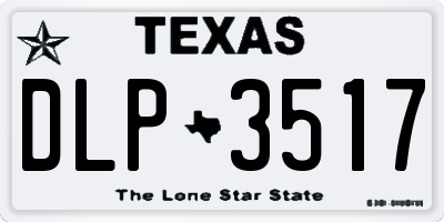 TX license plate DLP3517