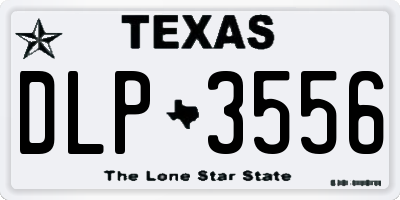 TX license plate DLP3556