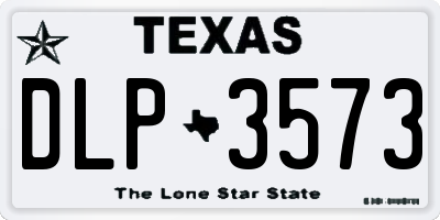 TX license plate DLP3573