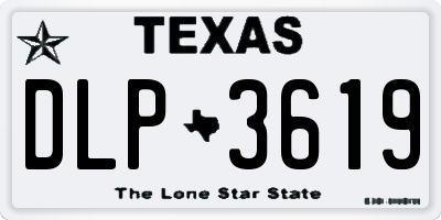 TX license plate DLP3619