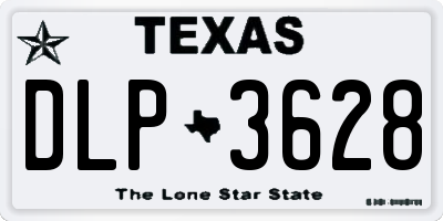 TX license plate DLP3628