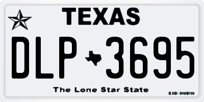 TX license plate DLP3695