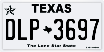 TX license plate DLP3697