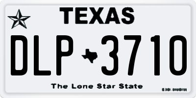 TX license plate DLP3710