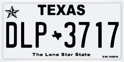 TX license plate DLP3717