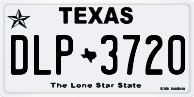 TX license plate DLP3720