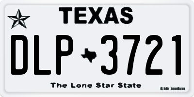 TX license plate DLP3721