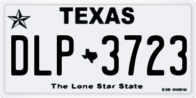 TX license plate DLP3723