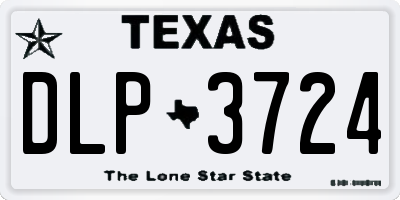 TX license plate DLP3724