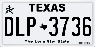 TX license plate DLP3736