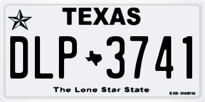 TX license plate DLP3741
