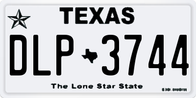 TX license plate DLP3744