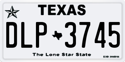 TX license plate DLP3745
