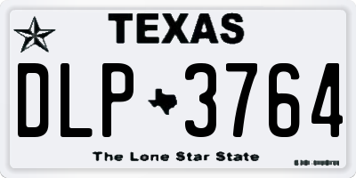TX license plate DLP3764