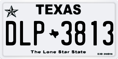 TX license plate DLP3813