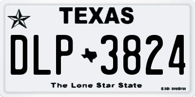 TX license plate DLP3824