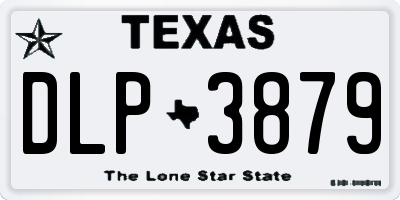 TX license plate DLP3879