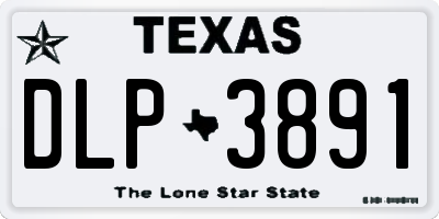 TX license plate DLP3891