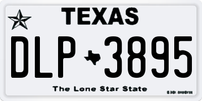 TX license plate DLP3895