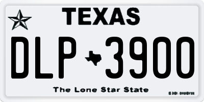 TX license plate DLP3900