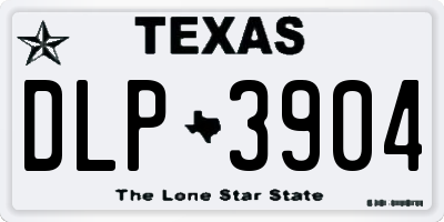 TX license plate DLP3904