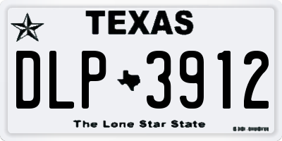 TX license plate DLP3912