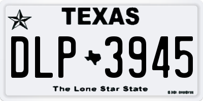 TX license plate DLP3945