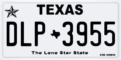 TX license plate DLP3955