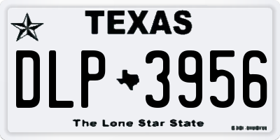 TX license plate DLP3956