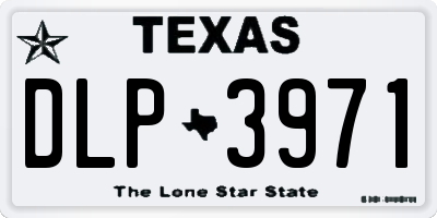 TX license plate DLP3971