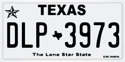 TX license plate DLP3973