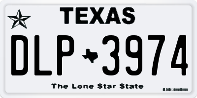 TX license plate DLP3974
