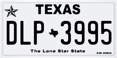 TX license plate DLP3995