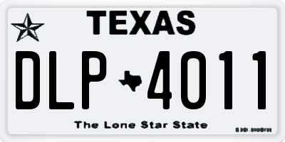 TX license plate DLP4011