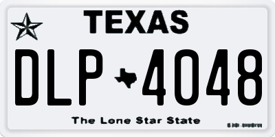 TX license plate DLP4048