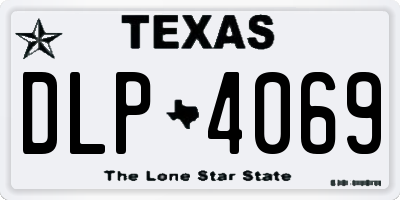 TX license plate DLP4069